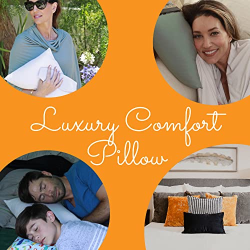 Travel Pillow for Airplanes, Small Pillows for Sleeping, Sage Green - view 2