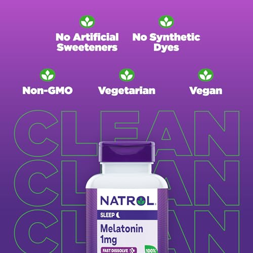 Melatonin 1 mg Fast Dissolve Tablets, Strawberry, 200 Count - view 4