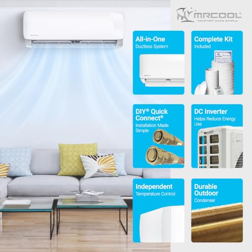 MRCOOL Easy Pro 9000 BTU Ductless Mini Split Air Conditioner Heat Pump - view 4