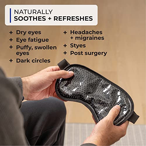 Gel Bead Eye Mask, Hot and Cold Therapy, Blush - view 4