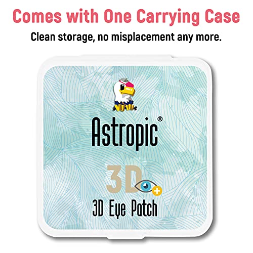 3D Cotton & Silk Eye Patch for Kids | Girls Eye Patch for Glasses | Medical Eyepatch for Children with Lazy Eye (Strawberry, Left Eye) - view 6