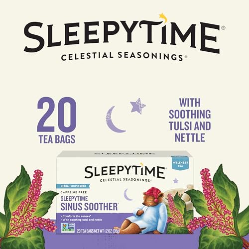 Sleepytime Wellness Sinus Soother Tea, Caffeine Free, 20 Tea Bags Box, (Pack of 6) - view 2