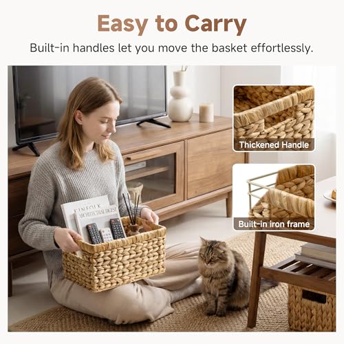 Wicker Baskets, Wicker Storage Baskets for Shelves, 2-Pack - view 4