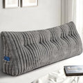 Queen Headboard Pillow, Triangular Wedge Pillow, Reading Pillows, Gray