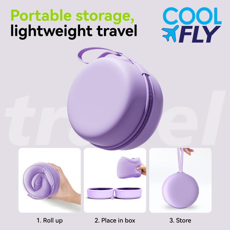 Cool Fly Airplane Travel Pillow Set. Fashion Chic Memory Foam Neck Pillow - view 6