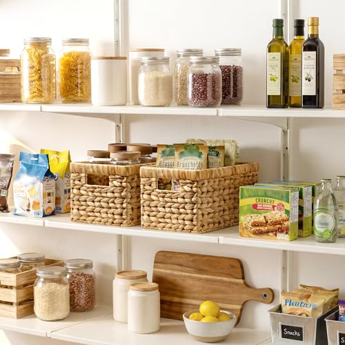 Wicker Baskets, Wicker Storage Baskets for Shelves, 2-Pack - view 2