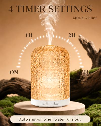 Glass Essential Oil Diffuser with Pulse/Continuous Mist - view 4