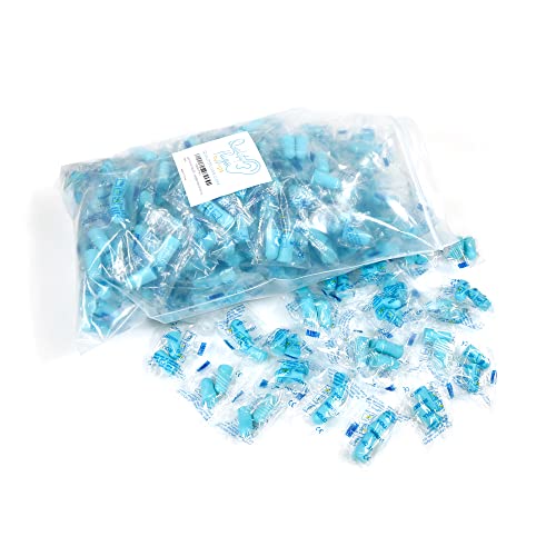 Quality Foam Earplugs - 200 Pairs Bulk Pack - Ideal Ear Plugs for Sleeping, Noise Cancelling, Snoring, Travel, Shooting, Study, Work, Construction, and Safety Hearing Protection - 32 dB NRR - Blue