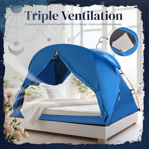 Bed Tent Canopy, Twin, Blackout Portable Sleep Tent - view 3