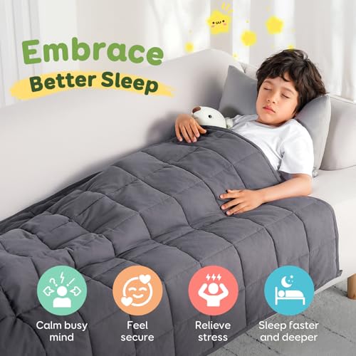 Cotton Weighted Blanket for Sleeping, 36"x48" 5 lbs - view 3