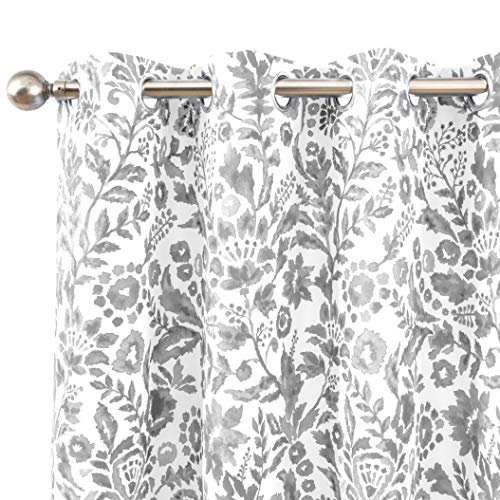 Julia Blackout Curtains Grommet 2 Panels, W52xL96, Gray - view 3