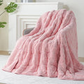 15lbs Weighted Blanket for Adults, Checkered Fleece & Sherpa, 60"x80"