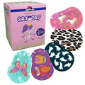 Girls Adhesive Eye Patches, 50/bx, Butterfly Pk, Med Size 2-4 yr