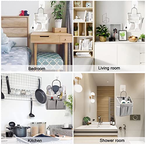 Wall Hanging Storage Bag 4 Pcs Fabric Closet Organizer Pockets - view 7