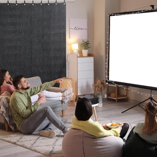 Large Sound Dampening Blanket, 72" x 48" Sound Absorbing Panel with Grommets for Wall Hanging, Noise Reduce Curtains for Recording Studio Use and Basements, 72" x 48", Black - view 5