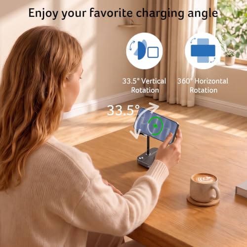 25W Wireless fast Charging Station, 6 in 1 magsafe charger stand S5 - view 6
