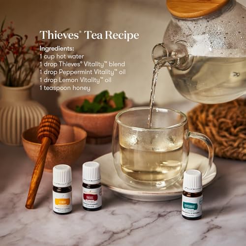 Thieves Vitality Essential Oil Blend | 5 ml | Warm Spicy Herbal Aroma for Diffusers, Massage & Aromatherapy | Clove, Lemon, Cinnamon, Eucalyptus & Rosemary Blend | Seed to Seal Quality - view 6