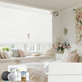 No Drill Motorized Blinds with Remote, 100% Blackout Roller Shades