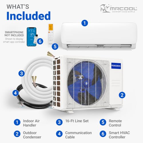 MRCOOL Easy Pro 9000 BTU Ductless Mini Split Air Conditioner Heat Pump - view 5
