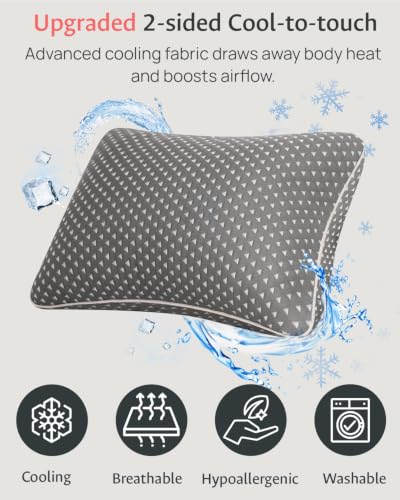 Small Cooling Memory Foam Pillows for Travel, Camping, Airplanes - view 2