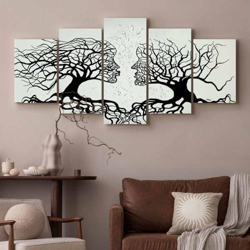 Acoustic Panels Canvas Wall Art Print, Office Tree People 80x40 in - view 4