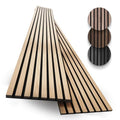 2-Pack Wood Panels for Wall - Acoustic Wood Slat Wall Panels, Soundproof Wooden Paneling for Interior Decor