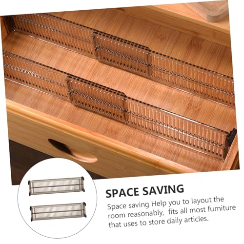 Expandable Drawer Divider Set, Adjustable Plastic Organizer for Nightstand - view 5