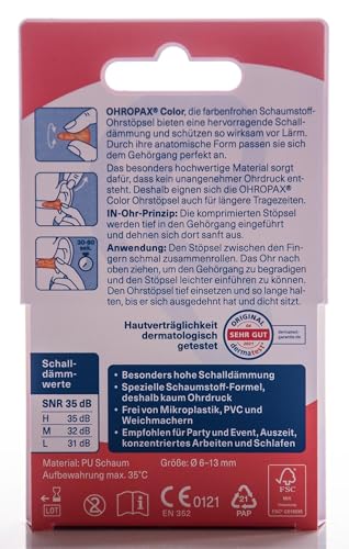 Color Foam Ear Plugs (8 Ear Plugs) - view 2