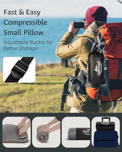 Small Cooling Memory Foam Pillows for Travel, Camping, Airplanes - view 6