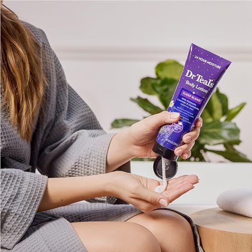 Sleep Body Lotion, 24-Hour Moisture, with Melatonin, Lavender & Chamomile Essential Oils, 8 fl oz (Pack of 3) - view 5
