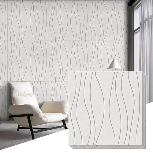 Waves Acoustical Wall Panel Sound Absorbing Panel Noise Reducing for Wall