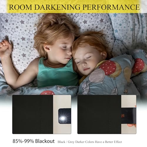 Room Divider Curtain Sets with Bendable Ceiling Track, 95% Blackout Total Privacy Ceiling Track Curtains Floor to Curtains Track Kits 8.33 ft Wide x 7 ft Tall, Black, 1 Panel - view 2