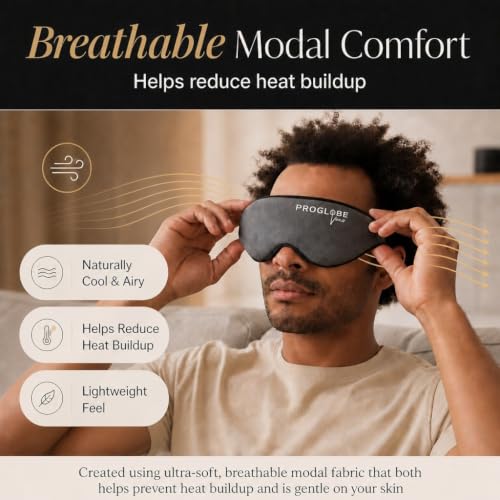 Luxe Lash Extension Sleep Mask, 3D Contoured Blackout Eye Mask - view 4
