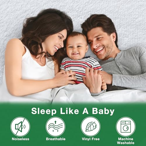 Waterproof Mattress Protector, Extra Soft King Size Waterproof Mattress Protector, 6-18 Inches Depth, Elastic Skirt Design - view 4