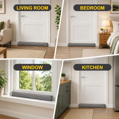 Door Draft Stopper for Bottom of Door, 32 Inch Door Draft Stopper - view 6