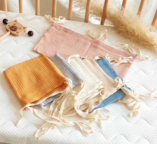 Cotton Baby Bedside Hanging Storage Bag,2 Pockets Organizer(Oatmeal) - view 5