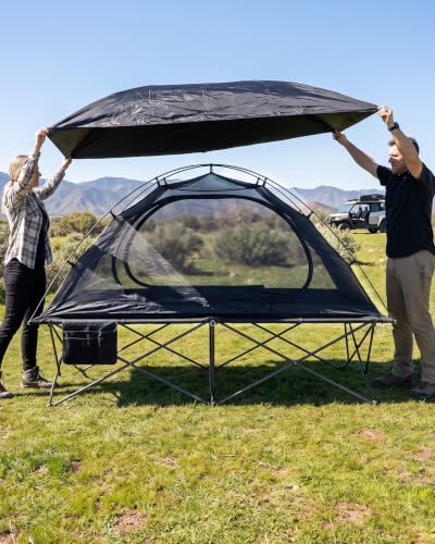 41" Wide Folding Camping Cot, 500lbs Heavy Duty Cots for Adults Big & Tall - view 5