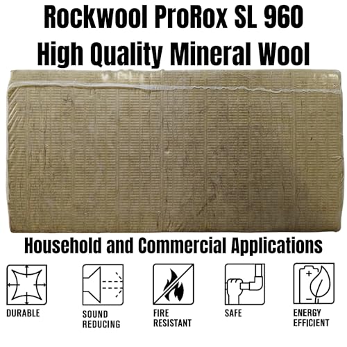10 pk 24" x 24" x 1" Rockwool ProRox Mineral Wool, Replaces Owens Corning Thermafiber, BMW122-10PK - view 3
