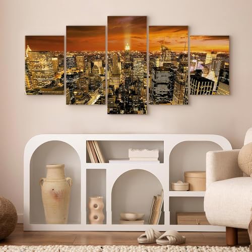 Acoustic Panels Canvas Wall Art Print, Office New York 90x45 in - view 4