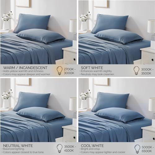 Southshore Fine Living, Inc. Queen Bed Sheets deep Pocket Set with 21" Deep Queen Fitted Sheet, Pillow Cases Standard Set of 2 | Hotel Luxury Quality | Easy Care Microfiber Sheets | Coronet Blue - view 6