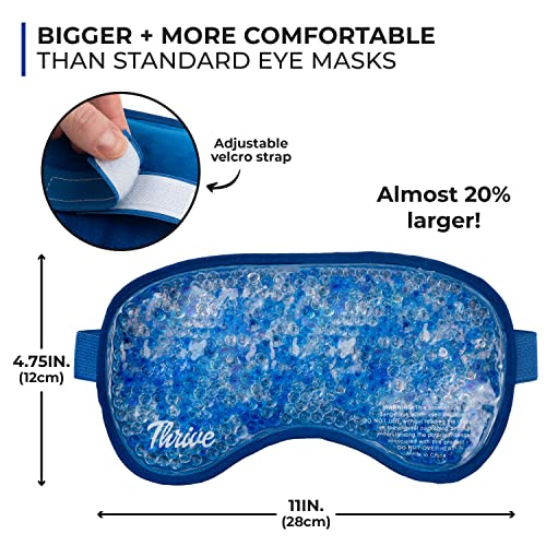 Gel Bead Eye Mask, Hot and Cold Therapy, Blush - view 5