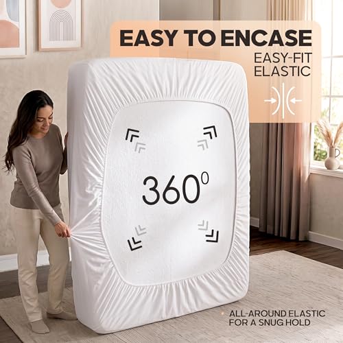 Beddora Waterproof Queen Size Mattress Protector fits Upto 17" Deep Pocket - view 2