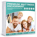 Twin Waterproof Mattress Protector with Soft Terry Top Fabric, Fits 12-15" Deep Pockets, Zippered Six-Sided Breathable Mattress Encasement Cover