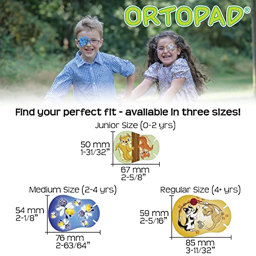 Girls Adhesive Eye Patches, 100 Patches + 2 Poster, Reg Size 4+ yr - view 2
