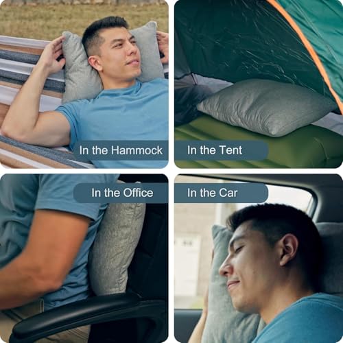 Camping Pillow, Shredded Memory Foam Compressible Travel Pillow - view 4