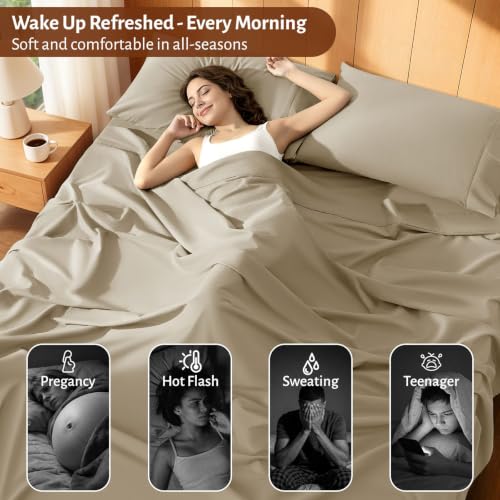 100% Egyptian Long-Staple Cotton Sheets, Extra Deep Pocket - view 4