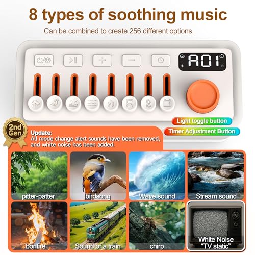 3-in-1 White Noise Machine for Sleep, Bluetooth Speaker, Night Light - view 3