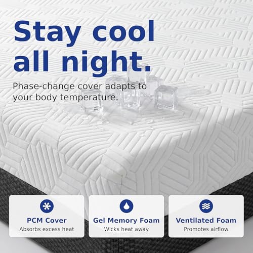 Twin XL 12" Memory Foam Mattress – Plush Comfort | Cooling Gel-Infused Layer, Deep Pressure Relief, CertiPUR-US Certified | Fiberglass-Free Bed in a Box for Bedrooms, Dorms & Guest Rooms - view 2