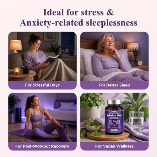Valerian Root for Sleep Support Capsules Melatonin-Free Herbal Sleep - view 7