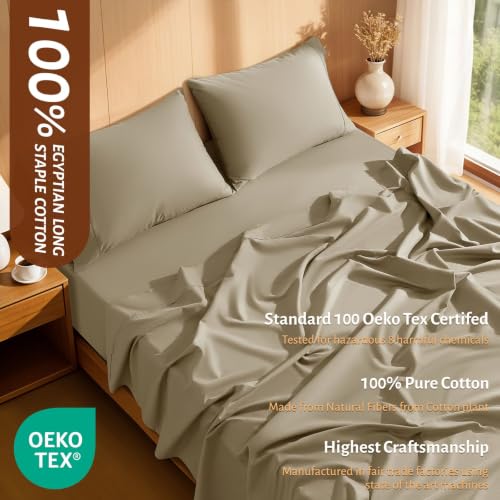 100% Egyptian Long-Staple Cotton Sheets, Extra Deep Pocket - view 2